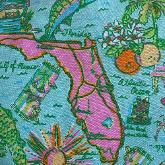 Lilly Pulitzer Pop Party Florida Shoreline Tote - NWT - Picture 10 of 11